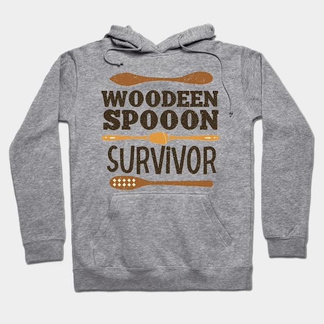wooden spoon survivor Hoodie by Aldrvnd
